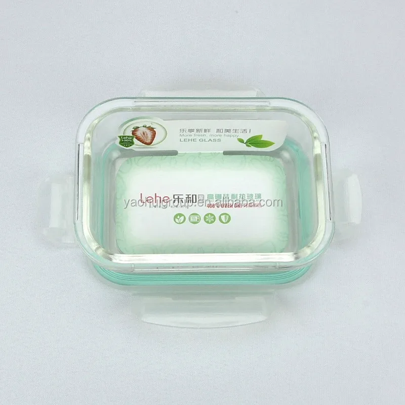 Microwavable  High glass food container 3 compartment microwave food container