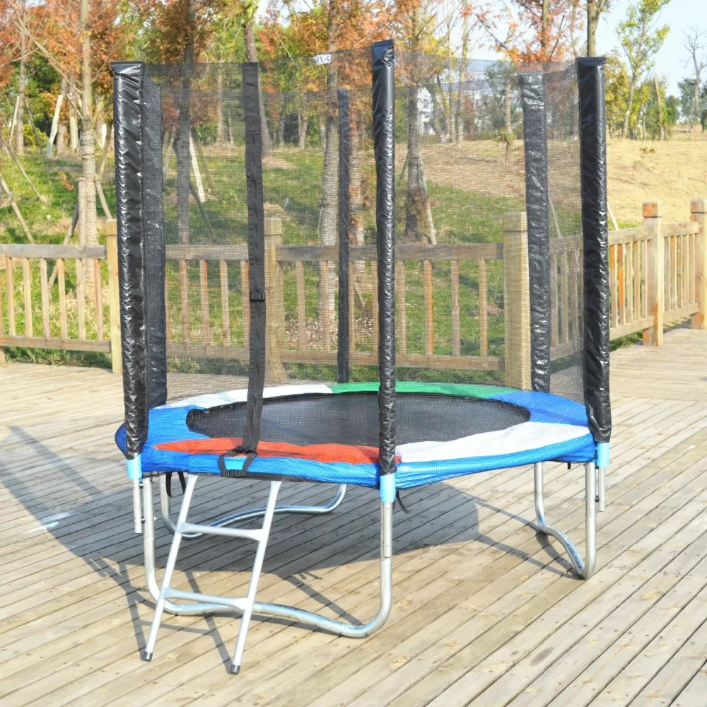 
6FT Mini Kids jumping Trampoline for Children with Enclosure and ladder TUV-GS Approved 