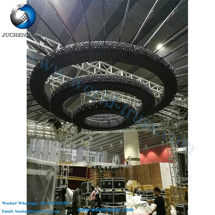 Wholesale spigot bolt Rotary Circle Aluminum lift dj lights Truss trusses for events