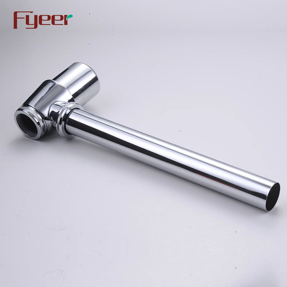 Fyeer Brass Chrome Plated Basin Siphon P Trap