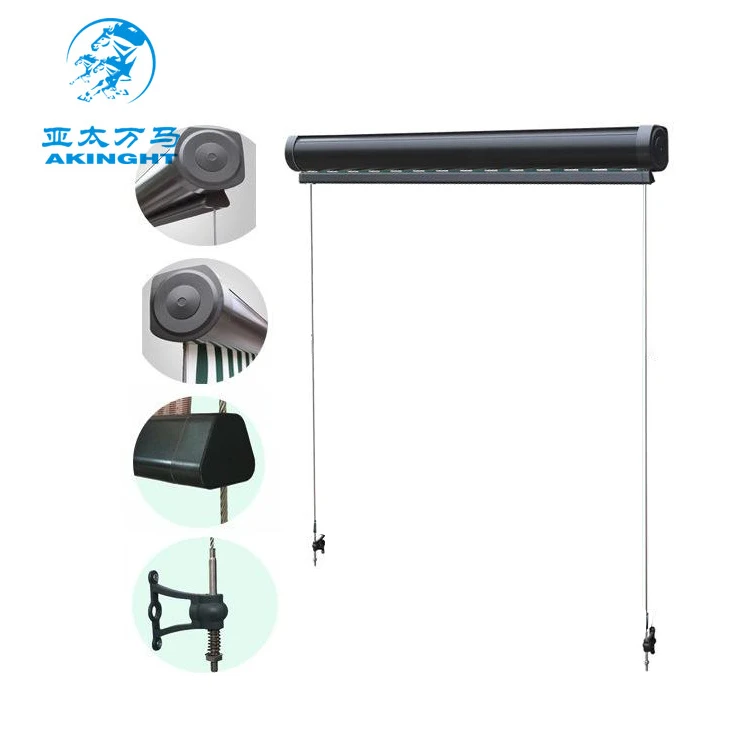 Customized outdoor indoor office cordless electric pvc  blackout fabrics window shades roller blinds