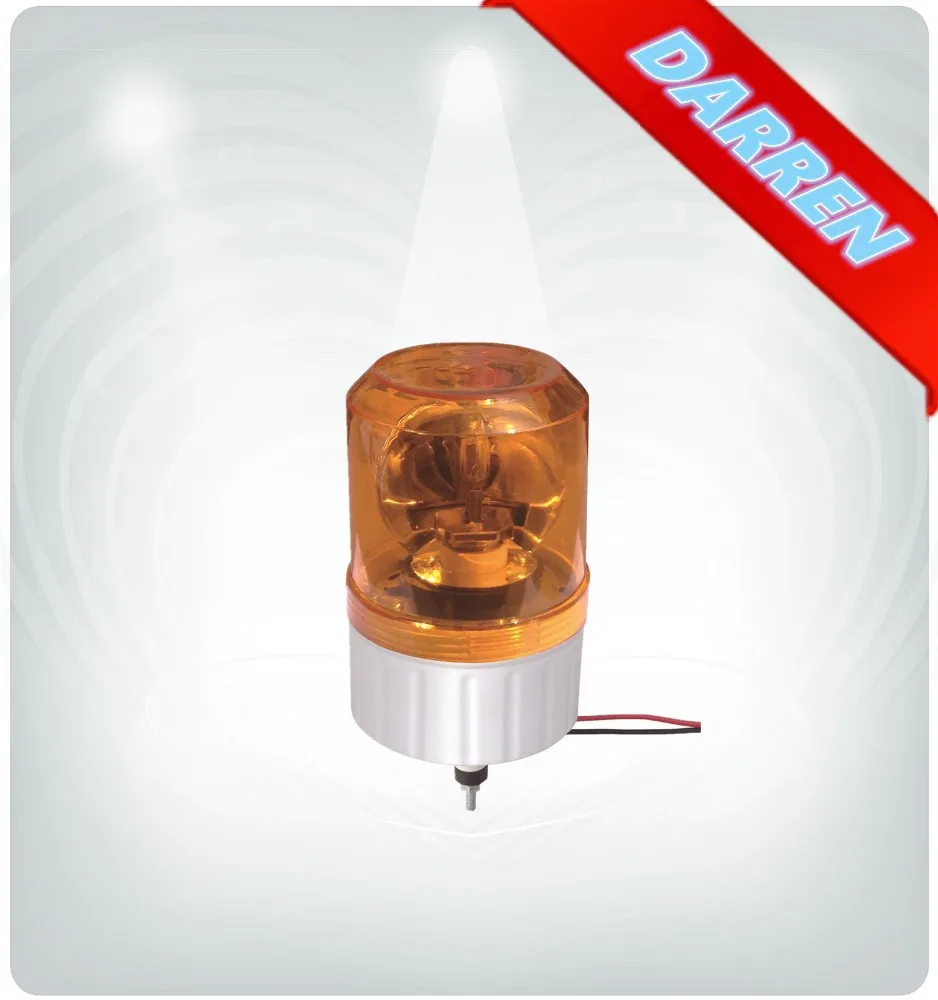 DC 12V 24V Revolving Caution Light with Magnet Emergency Strobe Light Rotary Beacon Lamp