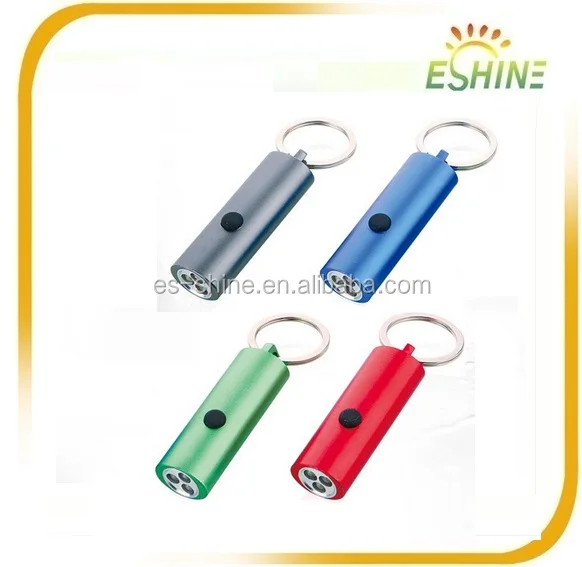 Top Quality Promotion Gift Custom Metal UV Keychain Mini Led Flashlight