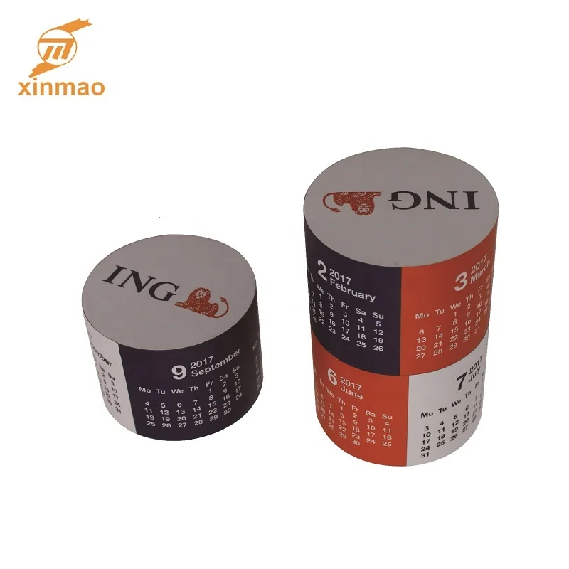 2019 Custom 3 PCS Magnetic 360 Round Calendar Magic Cube