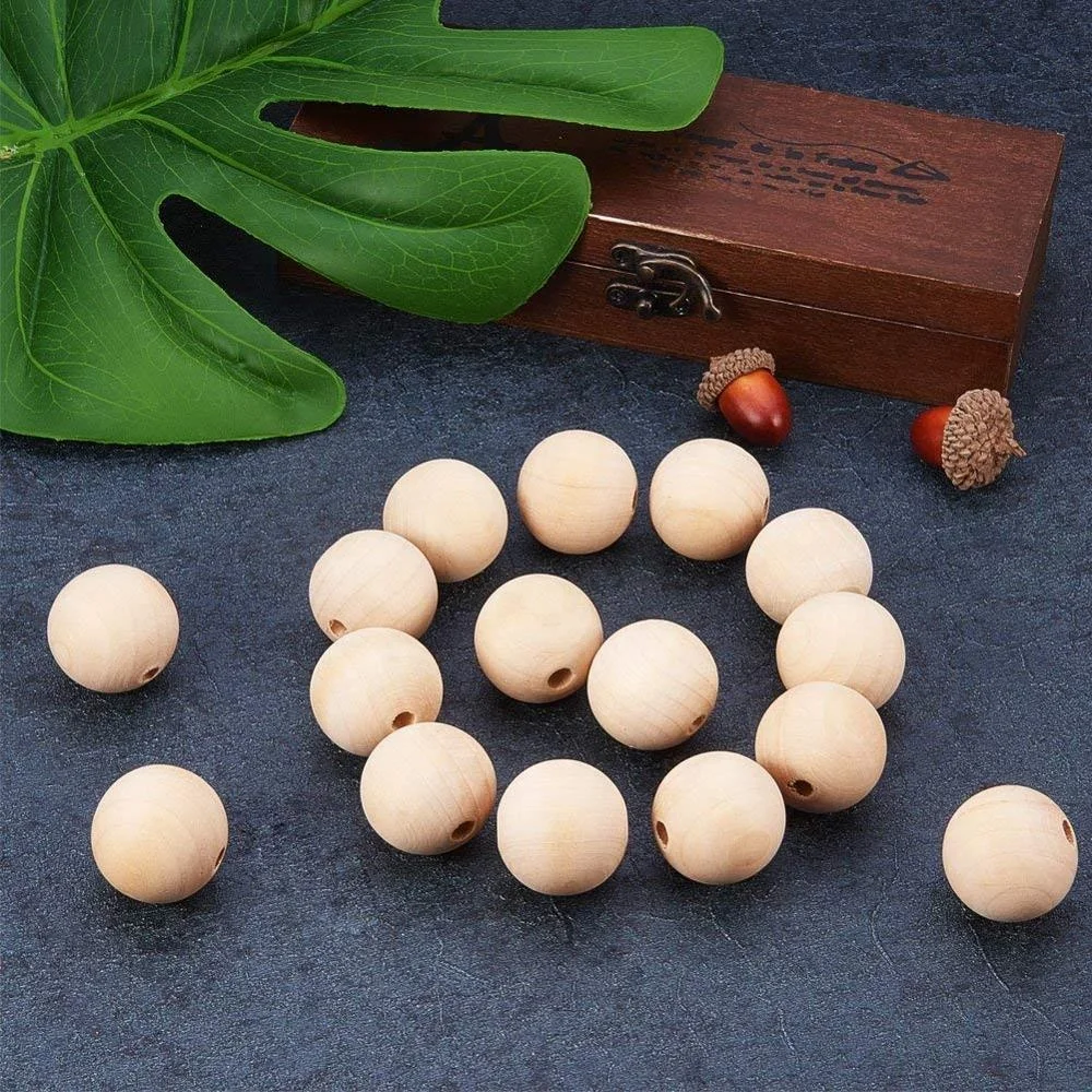 Supplier Good Price Wooden Beads Wooden Beads Craft Big Hole Wooden Beads