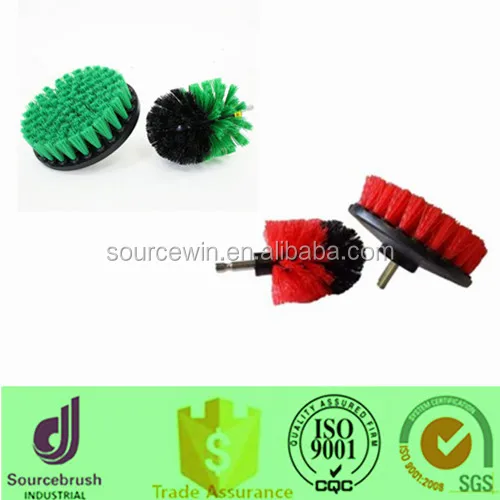 Long Bristle Green Tile and Grout Electric Bathroom 2 inch Drill Cleaning Scrub Brush