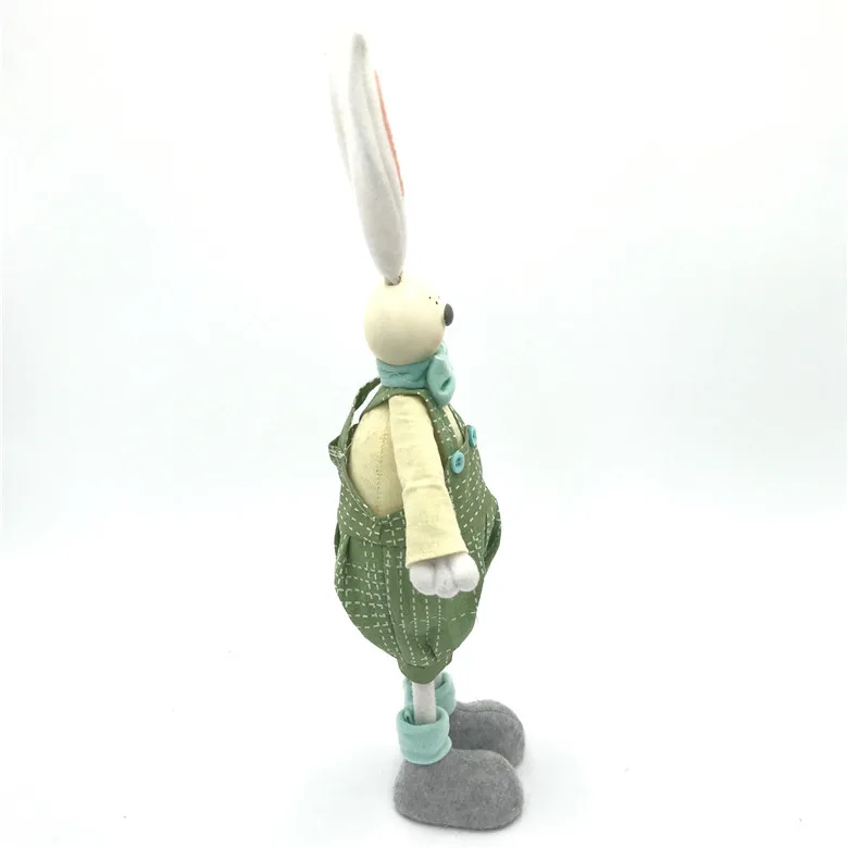 Latest Deign Spring Green Rabbit Figure Standing Doll Easter Gifts Holiday Stuffed Decorative Bunny For Home Decoration