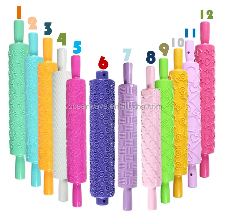 
Competitive Price Plastic Embossing Rolling Pin 