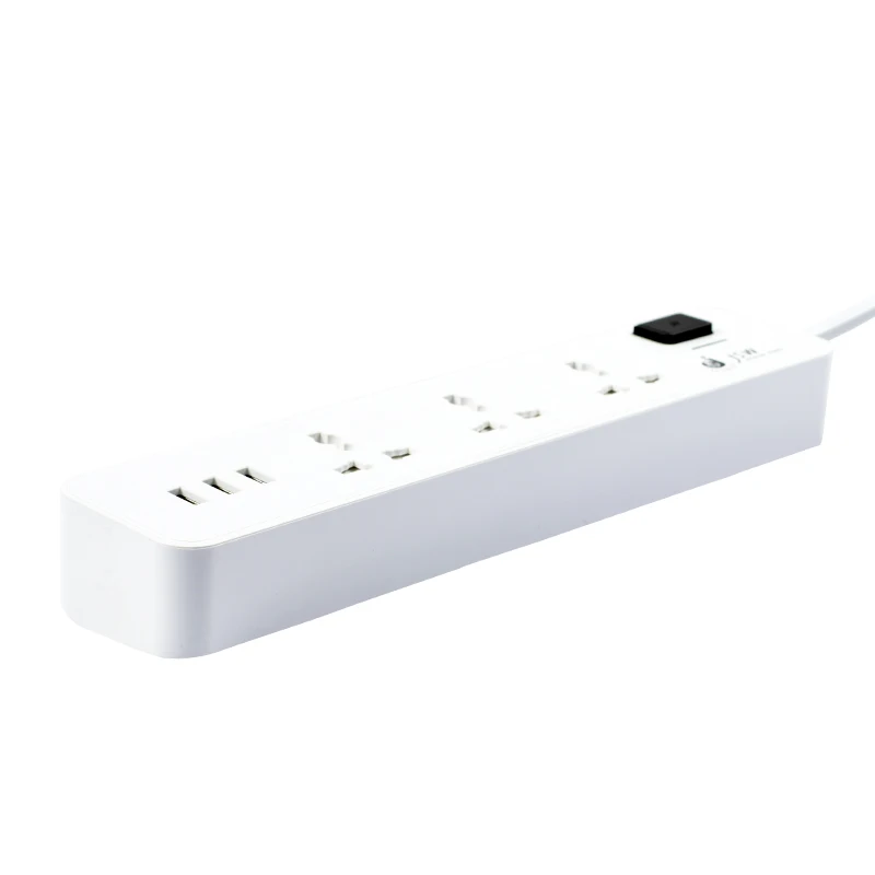 
3 way universal power strip with 3 usb charger 