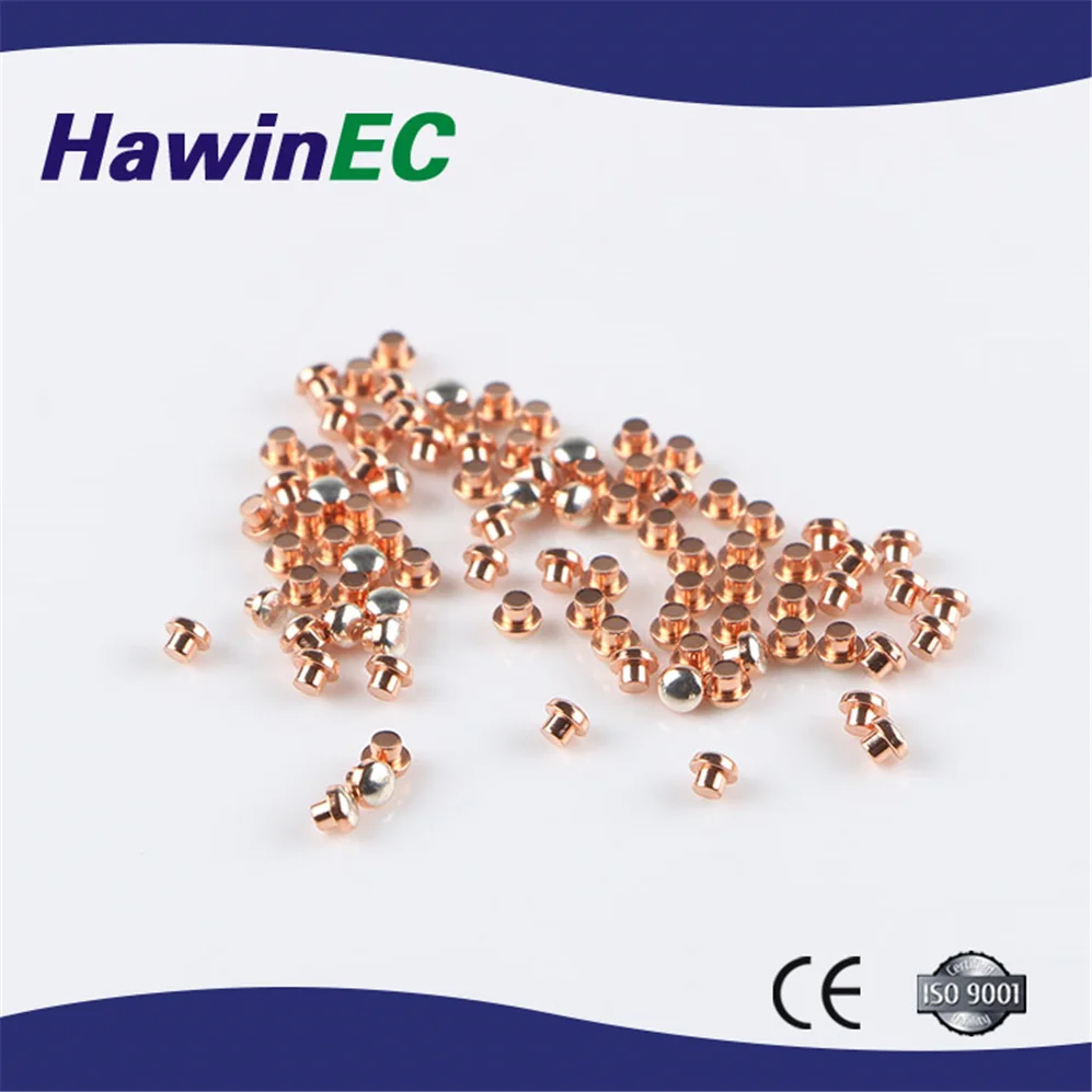 Professional manufacturer tri-metal&bi-metal contact rivets