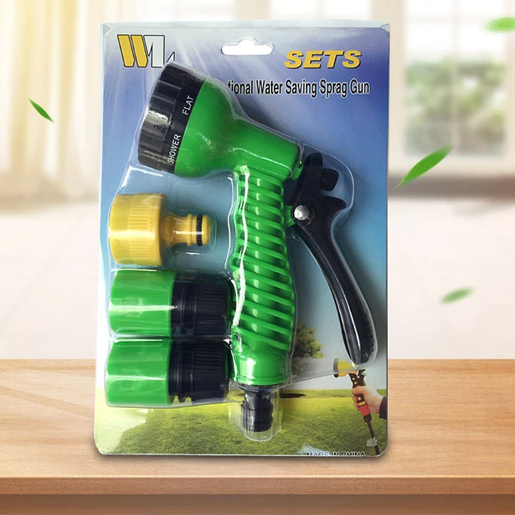 Cheap price 7 pattern garden water agricultural mist spray gun nozzles with connectors for water flower D0029