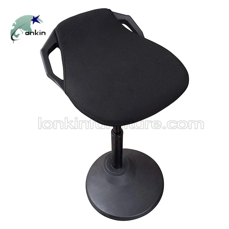 Height adjustable desk chair, Swivel Ergonomic Standing Stool, Active Sitting Wobble stool