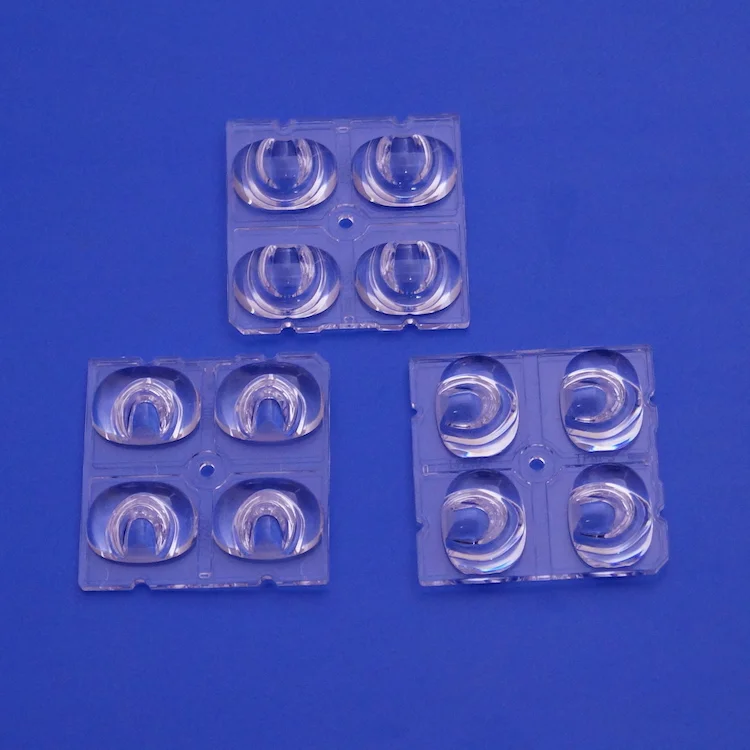 142x64 degree 2x2 TYPE III Anti-UV PC LED Lenses SMD led module 5050