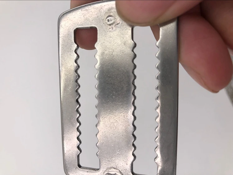 High Quality 304 Stainless Steel Metal diving,  Weight Belt Keeper with D-ring diving equipment~