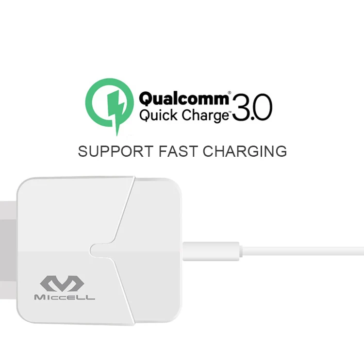 
Veaqee QC3.0 3A Quick Charging Mobile Phone Wall Charger 