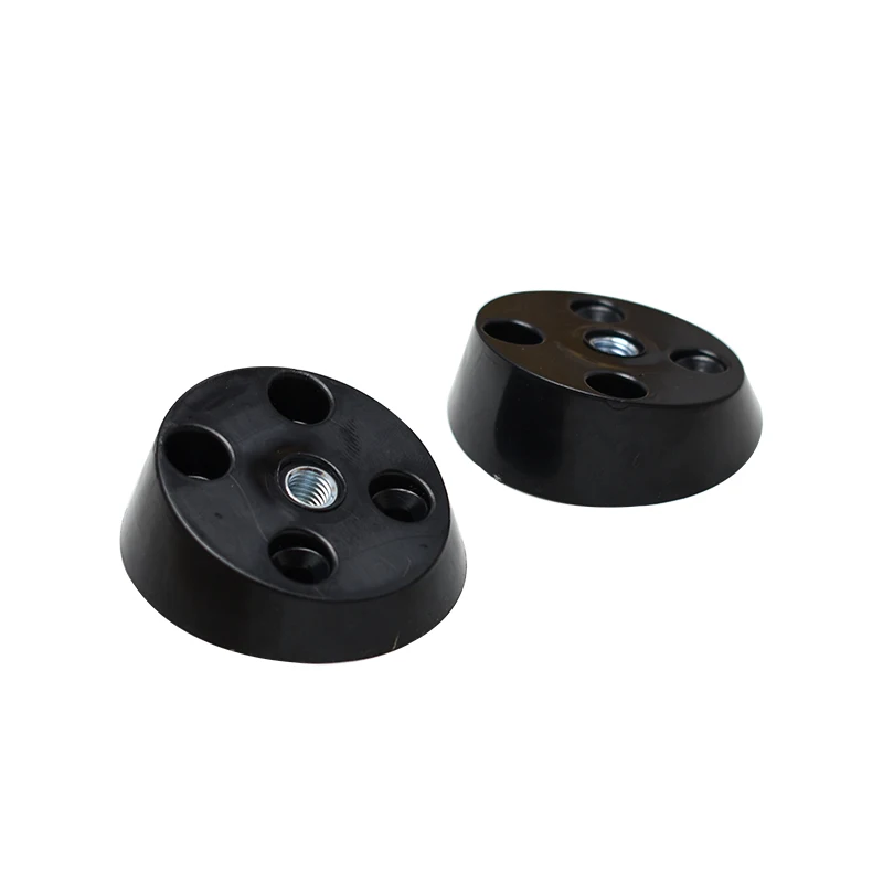 Coffee table table wooden legs with round plastic fittings