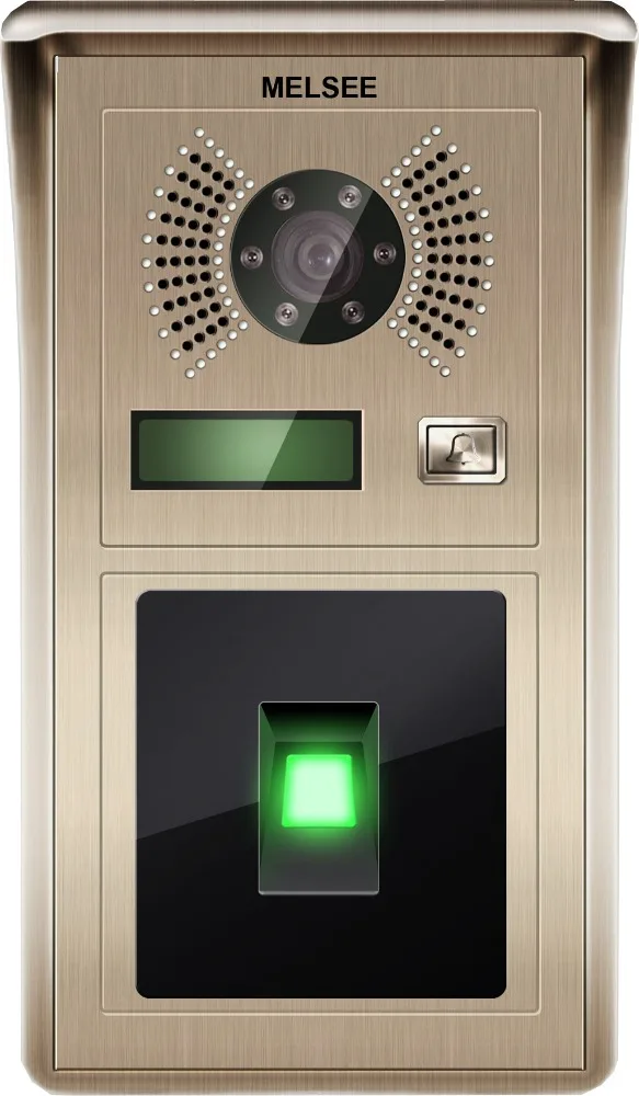 
Melsee 10 inch ip video door phone intercom system with fingerprint for villa 