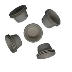 Coffee Cup and Saucer Set  With Lids Eco Biodegradable Juego de taza y platillo de cafe con tapas