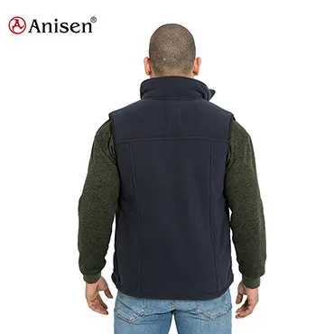  Уличная зимняя флисовая жилетка высокого качества с пользовательским логотипом для мужчин