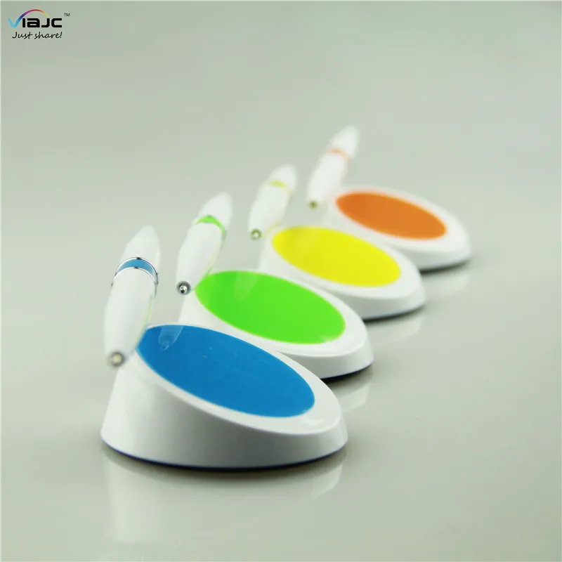 2018 gifts corporate flying Rotating table conter pen with both end ballpoint