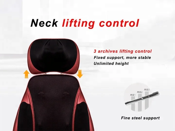 
6D Electric shiatsu spiral kneading Airbags Massage Cushion 