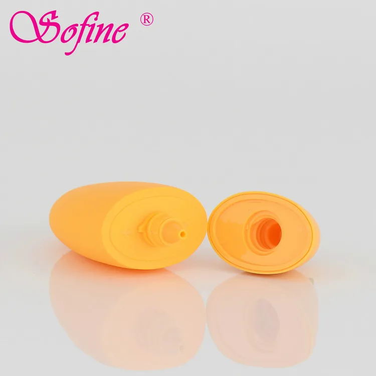 
spot goods plastic empty mango shape bottle for hand cream 55ml 