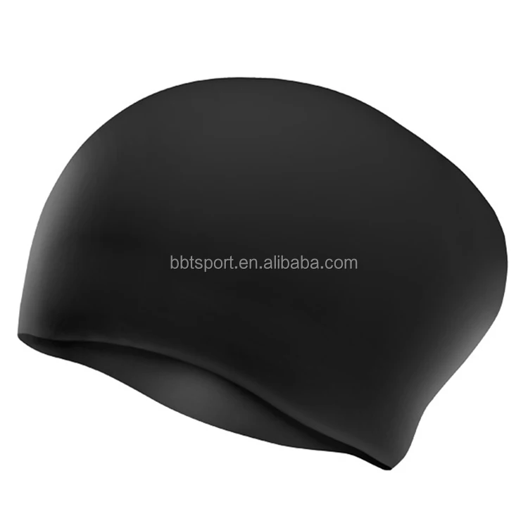 Promotional quality guaranteed long hair silicone swimming caps