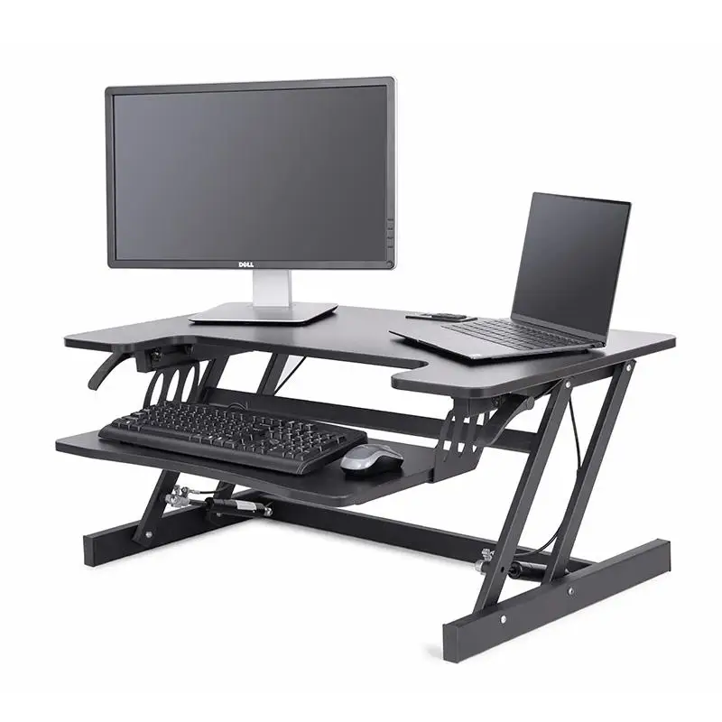 Height Adjustable Standing Desk Monitor Riser Tabletop Sit to Stand Workstation