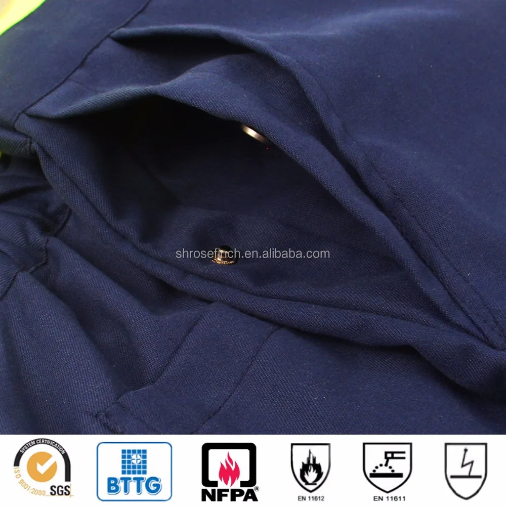 EN20471 High Visibility Safety Work Clothes Resistant coverall with FR reflective tapes
