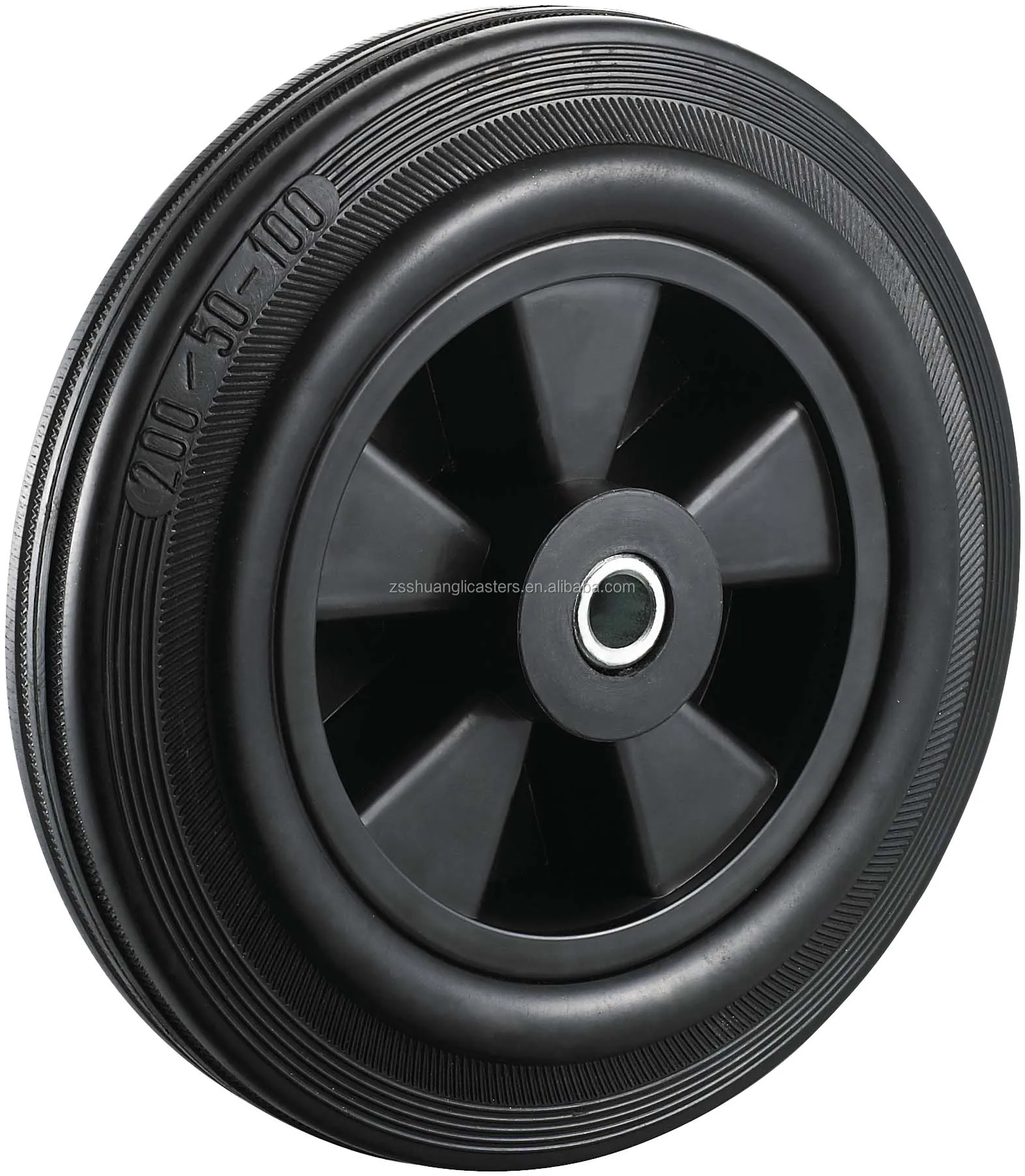 8 inch Solid Rubber wheel for Lawn Mower carts
