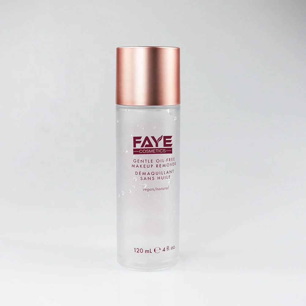 BPA Free 4 oz 120ml Frosted PET Cosmetic Bottle For Makeup Remover Gel With Screw Cap
