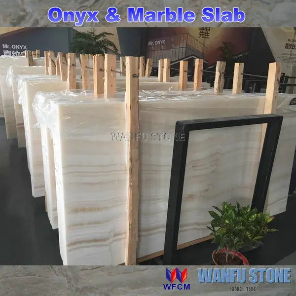 
white cream onyx for good quality marble slab and marble tile 