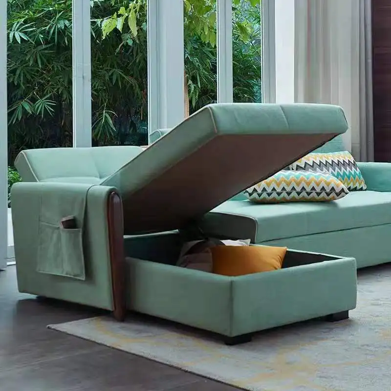Modern design Living room best fabric corner sofa bed sofa come bed folding furniture with storage