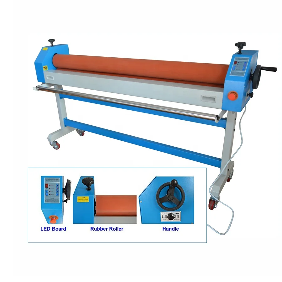 1600mm Large format electric manual cold laminator for paper lamination