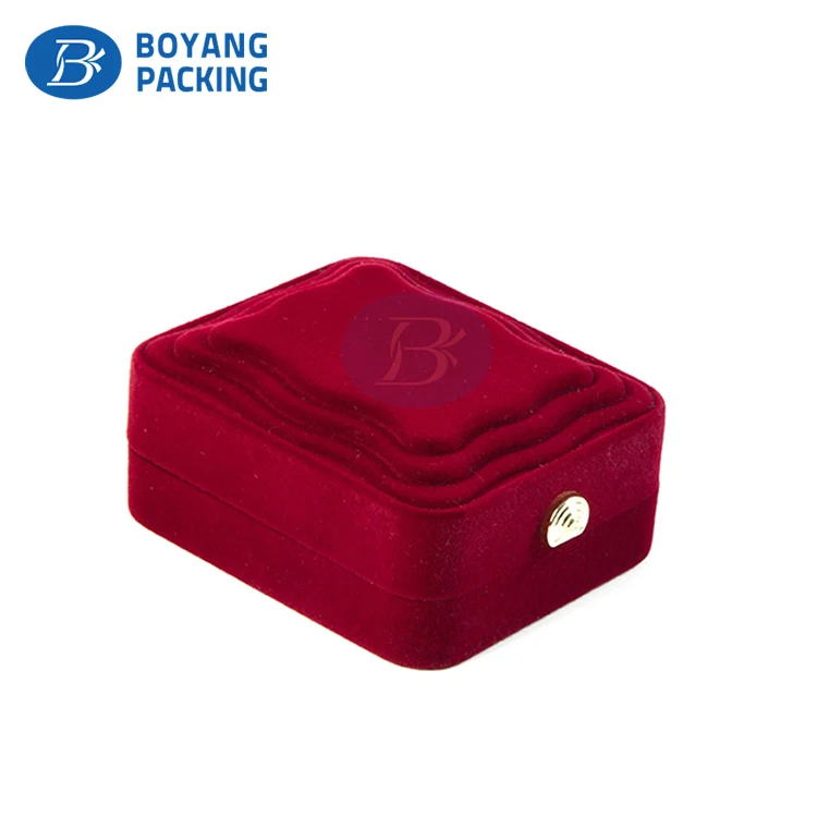 Wholesale Design More Styles Cute Felt Velvet necklace bracelet Jewelry Box with silk Lining