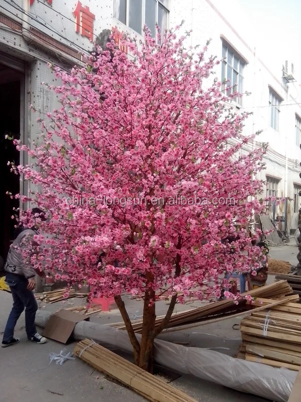 открытый 3 м высота розовый цвет шелковый вишневого дерева украшения для стола свадебные приемы