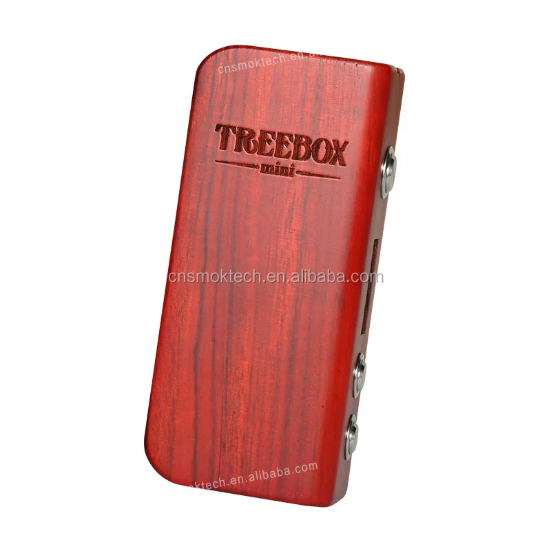  Роскошный бокс-мод для электронной сигареты SMOK 75 Вт Treebox Mini vw контроль температуры деревянный паровой мод яркий внешний