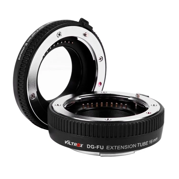 VILTROX DG-FU Auto Focus AF Lens Adapter Mount for Fujifilm X Mount Macro Lens Extension Tube Ring 10mm 16mm Set Metal Mount