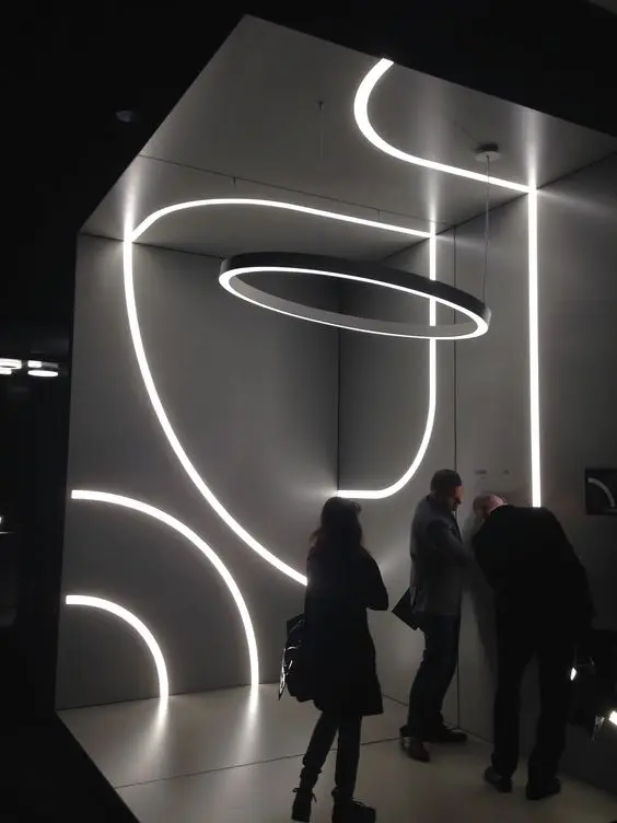 
Hot sale surface mounted track rail plastic cover strip bar linear aluminum led profile light 