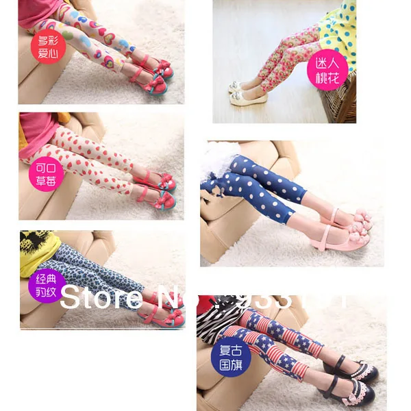 New Baby Kids Girls Leggings Trousers Pants Underwear Pattern Printed 5 12 Years