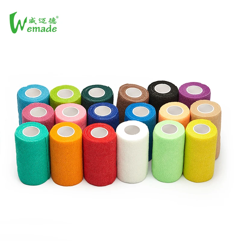 12 рулонов, самоклеющиеся когезионные повязки для оказания первой помощи, 3 дюйма x 5 ярдов, цвет загара/кожи