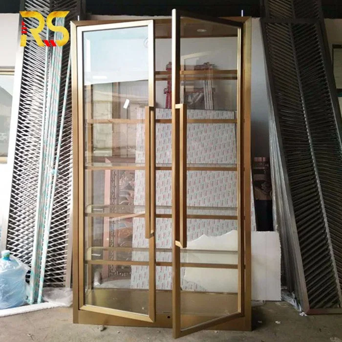 modern stainless steel wine storage display high quality home red wine cabinet display
