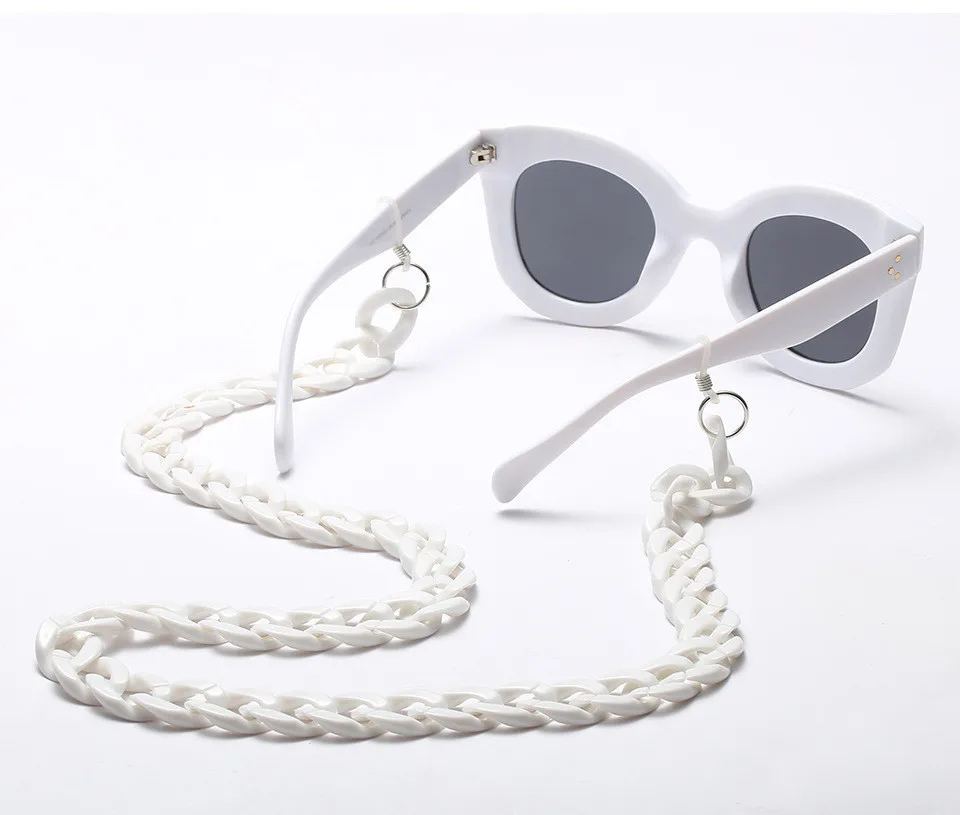 Simple Glasses Chain Fashion Acrylic Reading Glasses Hanging Neck Chain Sunglasses Chain & Largands