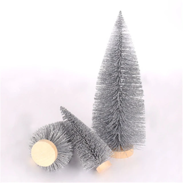 New Style Christmas Tree Desk Mini Decoration Gray Christmas Tree Small Size