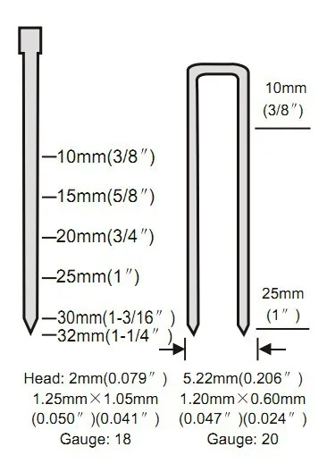2 в 1 Best степлер F32.425 воздуха ногтей пистолет Брэд гвоздь и
