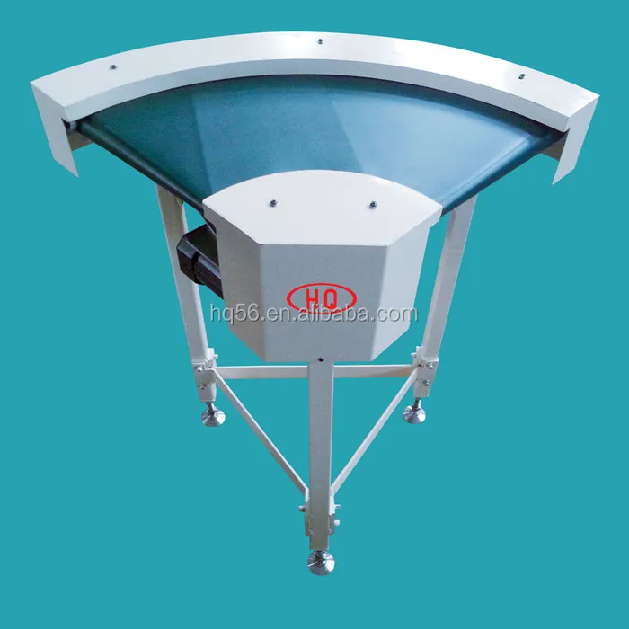 Mini size 90 degree curve belt conveyor