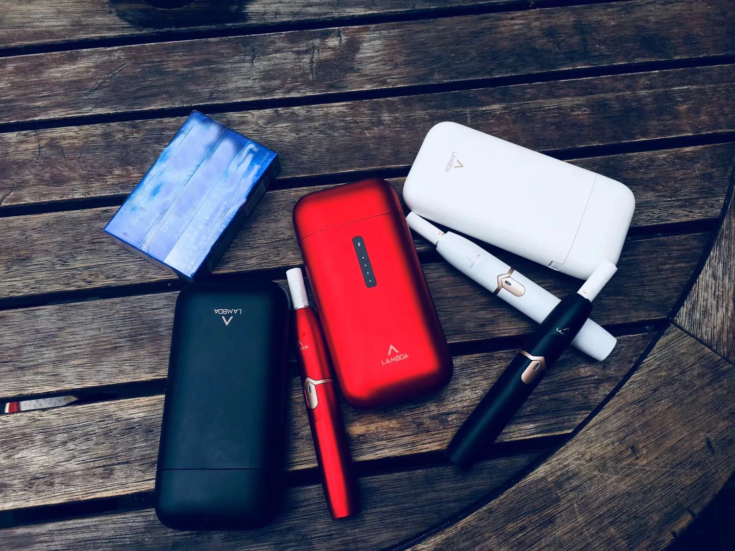 
2020 New Heat No Burn Device LAMBDA A1 Heat Tobacco Not Burn Sticks Heating Dry Herb Electronic Cigarette Original Manufacturer 