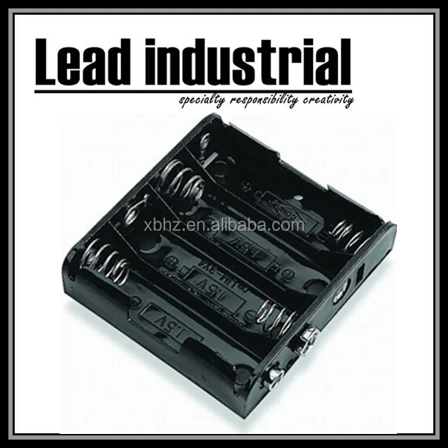 4 * AA UM3 battery holder with 9V battery snap clip