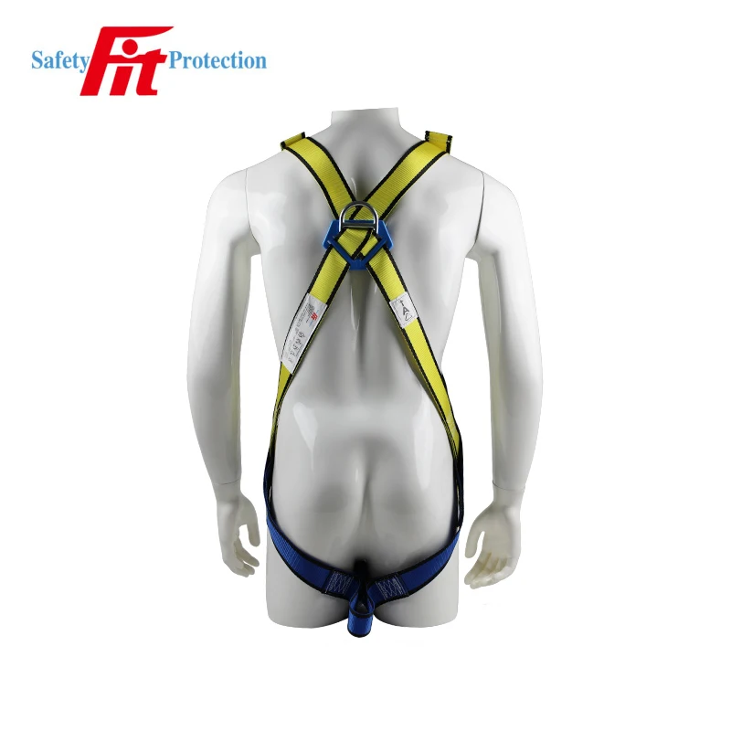 CE working at heights line man polyester full body safety harness safety belt