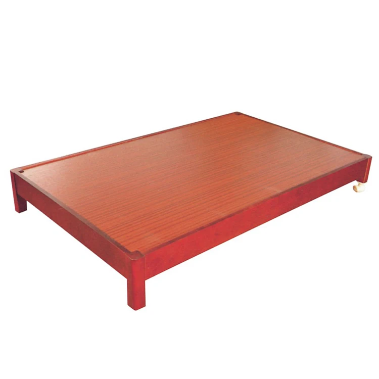 Wooden Bed Bed Bedroom Furniture KD Modern Solid Wood Lacquer Nordic Single Bed Slat(emt-e01) Frame/ Wooden Hotel King Size